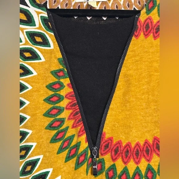 Aryeh | By Anthropologie | Brown and Yellow Patterned Fabric Dress | Size Medium - Picture 2 of 6